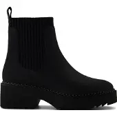 Toms Millie läderkvinnor svarta klackade anklar stövlar