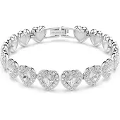 Swarovski Ariana Grande Kapselkollektion X Ariana Grande Samarbete Logotypdesign Rodiumpläterat Armband Damarmband Silver 5720860 Box+Shopping Bag