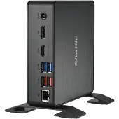 Shuttle Computer Group Shuttle XPC nano NC40U5 - Barebone - mini-PC 1 x Core i5 1235U / upp till 4.4 GHz - RAM 0 GB - Intel Iris Xe-grafik - Gigabit Ethernet - svart