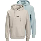 Jack & Jones Sweatshirt 'JJESOHO' ljusblå / ljusgrå