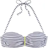 Venice beach Bikiniöverdel mörkgul / svart / vit