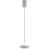 Schöner Wohnen Pendellampa Elmo, dimbar, Creme / bärnsten, Vardagsrum / matsal, Metall, Modern