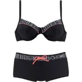 Kangaroos Sportbikini svart / vit