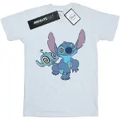 Disney Girls Lilo And Stitch Hypnotized Cotton T-Shirt (White)