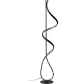 LUCANDE LED golvlampa Rodado , Svart, Vardagsrum / matsal, Aluminium / grå / zink, Modern, LED-golvlampa