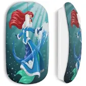 CAPACHEAP Souris Sans Fil Ariel La Petite Sireine Art