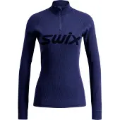 Swix RaceX Merino Half Zip, Dam, Navy