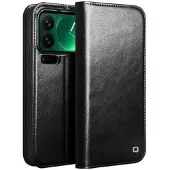 Qialino Xiaomi 17 Pro Max Classic Läder Plånboksfodral - Svart
