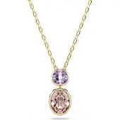 Swarovski Halsband guld / syrén / vit