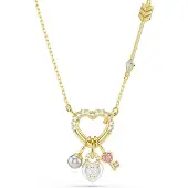 Swarovski Halsband guld / naturvit