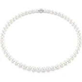 Swarovski Halsband silver / transparent / vit