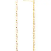 By Jolima Cloé earring Crystal Gold
