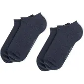 Tommy Hilfiger Ankelstrumpor - 2-pack - Sneakers - Blåmelerad - - 35/38 - Strumpor