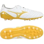 Mizuno Morelia Neo IV Pro AG Bright Gold - Vit/Guld/Grå - Konstgräs (AG), storlek 44