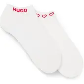 HUGO Two-pack of ankle-length socks with logos
