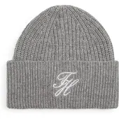 Tommy Hilfiger Cashmere Blend Logo Embroidery Beanie