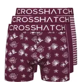 Crosshatch Herr Hovland Boxershorts (3-pack) (Plommon)