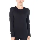 Icebreaker Women Merino 200 Oasis LS Crewe Black