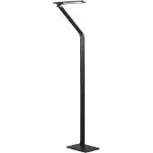LUCANDE Golvlampa , Salome, dimbara, Svart, Arbetsrum / hemkontor, Aluminium, Modern