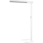 Arcchio Golvlampa Susi , dimbar, Vitt / opal, Arbetsrum / kontor, Aluminium / grå / zink, Modern