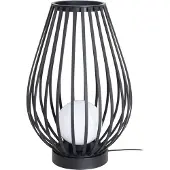 LUCANDE terrasslampa Marrin, svart, metall, Ø 46cm Marrin, Svart, Metall, Modern