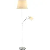 LINDBY Golvlampa , Nantwin, Vit, Vardagsrum, Tyg / textil, Modern