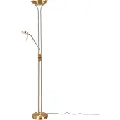LINDBY Golvlampa , Josefin, dimbara, Guld / mässing, Vardagsrum, Metall, Modern