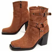 Montevita Heel Ankle Boot Town I Brunt