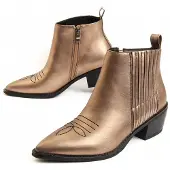 Montevita Heel Ankle Boot Espuela i guld