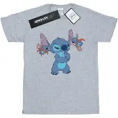 Disney Girls Lilo And Stitch Little Devils Cotton T-Shirt (Sports Grey)