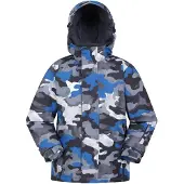Mountain Warehouse Mogal Camo skidjacka för barn/ungdomar (Cobalt)