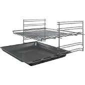 Siemens iQ100 HB113FBS1 - Ugn - inbyggd - fördjupning - bredd: 56 cm - djup: 55 cm - höjd: 57.5 cm - Klass A - rostfritt stål