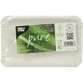 Papstar pure - Platta - kvadrat - engångsvara - vit (paket om 250)