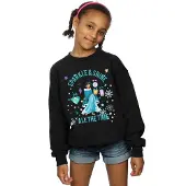 Disney Girls Princess Jasmine Sparkle And Shine Sweatshirt (Black)