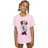 Disney Girls Minnie Mouse Bunny Hug Cotton T-Shirt (Baby Pink)