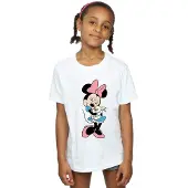 Disney Girls Minnie Mouse Bunny Hug Cotton T-Shirt (White)