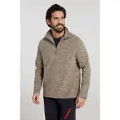 Mountain Warehouse Herr Snowdon II Fleece Topp (Brun)