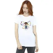 Disney Womens/Ladies Encanto Mirabel Butterfly Cotton Boyfriend T-Shirt (White)