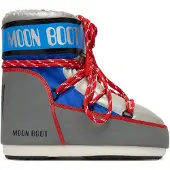 Moon Boot Vinterstövlar - Icon Low - Silver/Blue/Röd - - 39/41 - Vinterkängor
