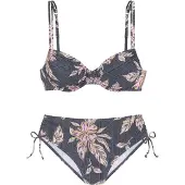 Sunseeker Bikini brun / oliv / ljusorange / rosa / svart