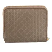 Calvin Klein Rfid Square Zip Around Logo Wallet