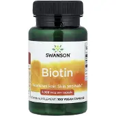 Swanson Health , Biotin, 5 000 mcg, 100 Kapslar