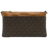 Michael Kors Axelremsväska konjak / mörkbrun