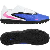 Nike Phantom 6 Club Low Cut TF Attack - Blå/Pink Blast/Vit - Turf (TF), storlek 44