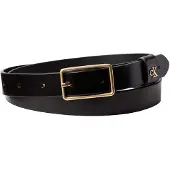 Calvin Klein Leather Monogram Hardware Belt