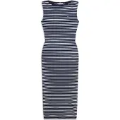Tommy Hilfiger Boat Neck Slim Midi Bodycon Dress