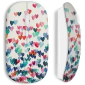 CAPACHEAP Souris Sans Fil Coeurs colors