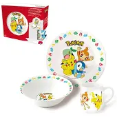 Stor Pokémon Rolig Keramisk Skål Tallrik Och Muggset Lunchväska