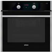 Edesa EOE-8060 P X - Ugn - inbyggd - fördjupning - bredd: 56 cm - djup: 56 cm - höjd: 59 cm - med självrengöring - Klass A - svart/rostfritt