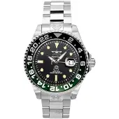 Invicta Pro Diver Rostfritt Stål Svart Urtavla Automatisk Dykarklocka 21866 300M Herrklocka svart